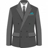 Blazer as a modern flat illustration