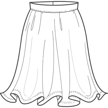 long/short Skirt